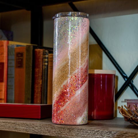 30oz Skinny Tumbler (Stainless Steel) - Ninja Transfers