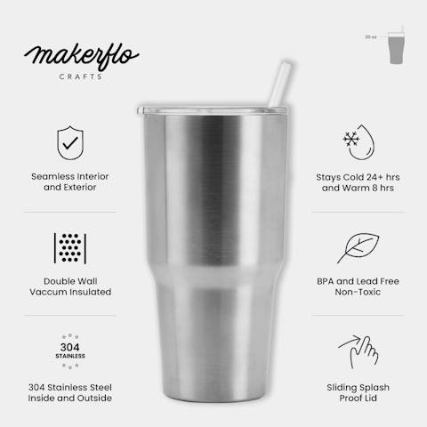 30oz Tumbler (Stainless Steel) - Ninja Transfers