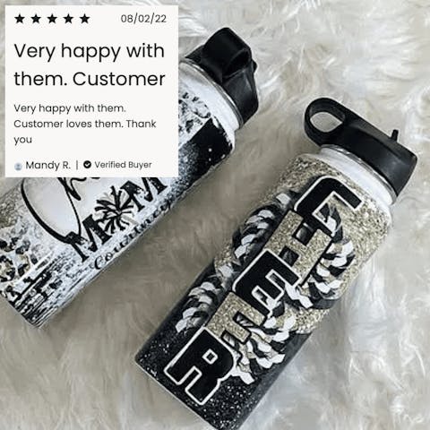 32oz Hydro Water Bottle - Ninja Transfers