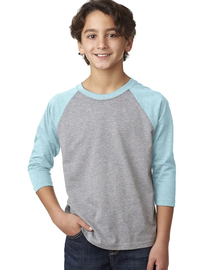 Next Level 3352 Youth CVC 3/4-Sleeve Raglan