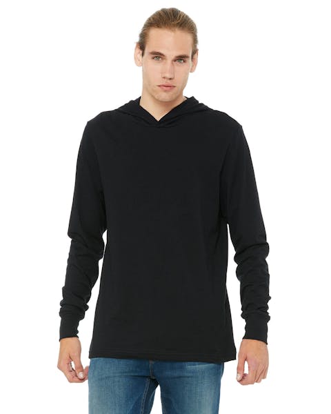 Bella + Canvas 3512 Jersey unisex con capucha de manga larga