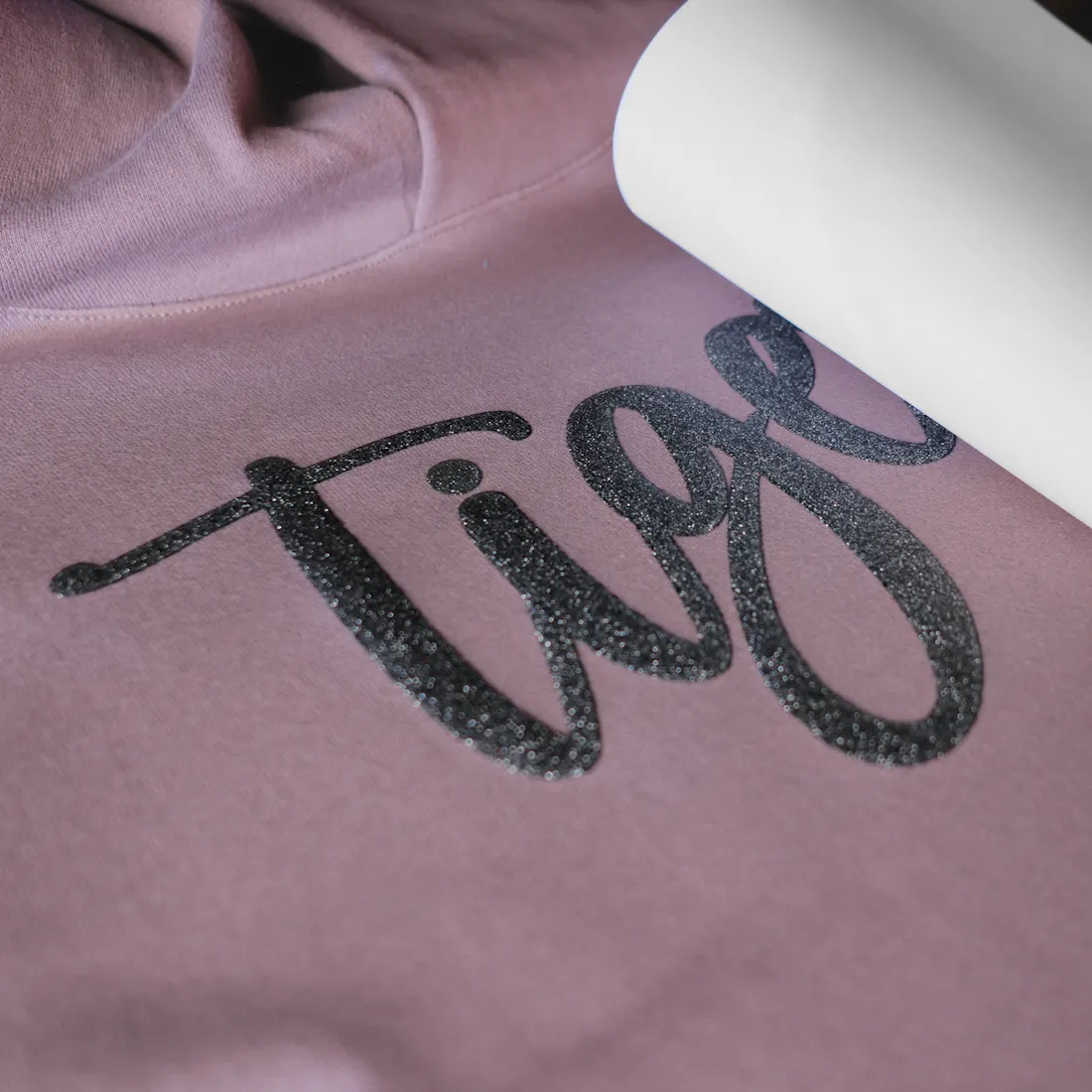 3D Glitter Puff Transfers - 1 Color Print