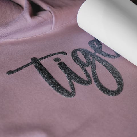 3D Glitter Puff Transfers - 1 Color Print