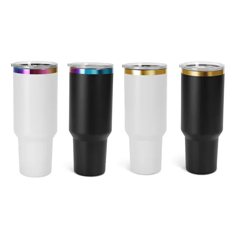 40oz Rainbow Plated Tumbler