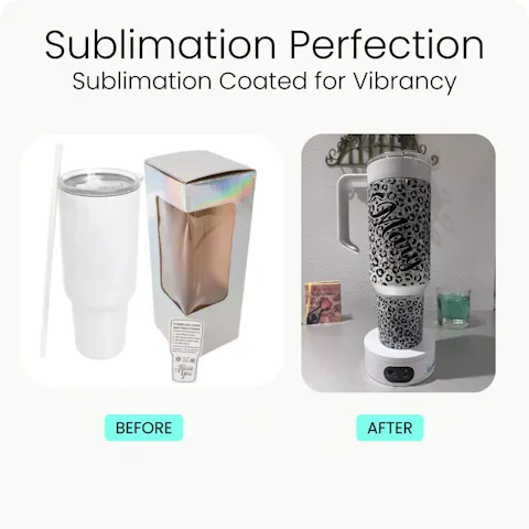 40oz Tumbler Sublimation Glitter Shimmer