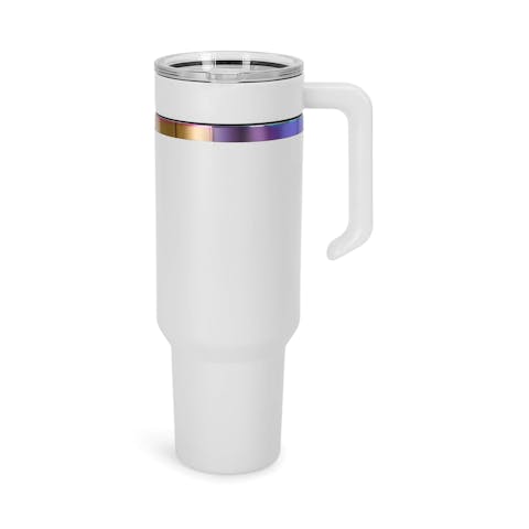 40oz Rainbow Plated Tumbler - Ninja Transfers