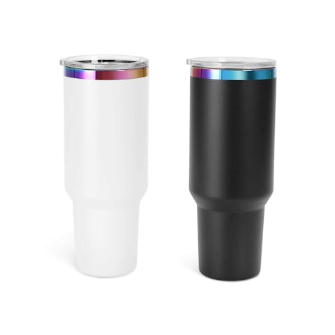 40oz Rainbow Plated Tumbler - Ninja Transfers