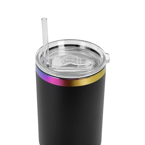 40oz Rainbow Plated Tumbler - Ninja Transfers