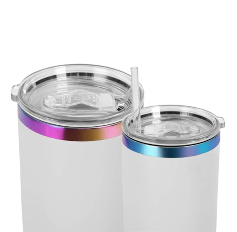 40oz Rainbow Plated Tumbler - Ninja Transfers