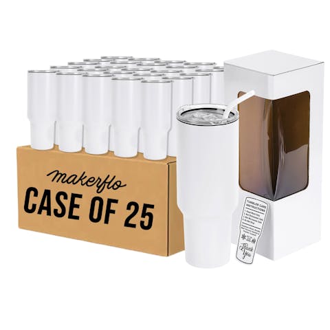 40oz Tumbler (Powder Coated) - Ninja Transfers