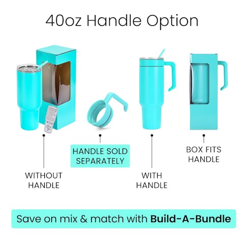 40oz Tumbler (Powder Coated) - Ninja Transfers