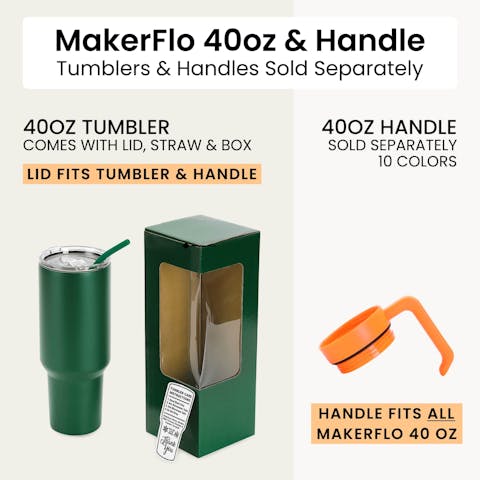 40oz Tumbler (Powder Coated) - Ninja Transfers