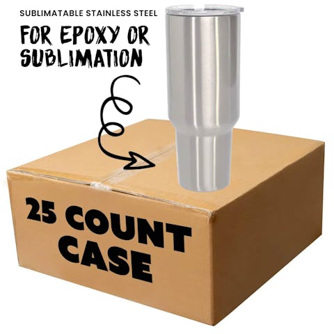 40oz Tumbler Stainless Steel Sublimation - Ninja Transfers
