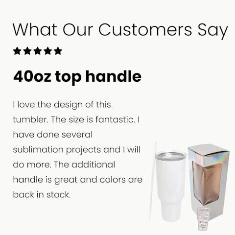 40oz Tumbler Sublimation Glitter Shimmer - Ninja Transfers