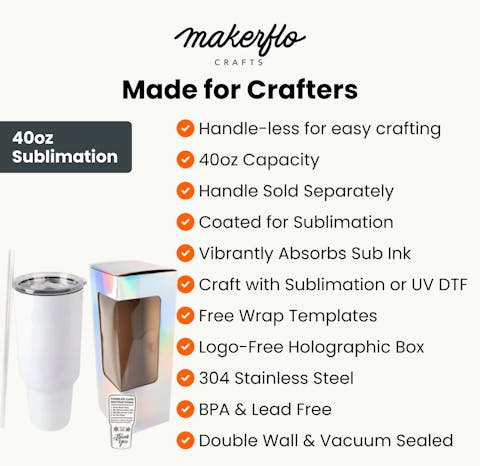 40oz Tumbler Sublimation - Ninja Transfers