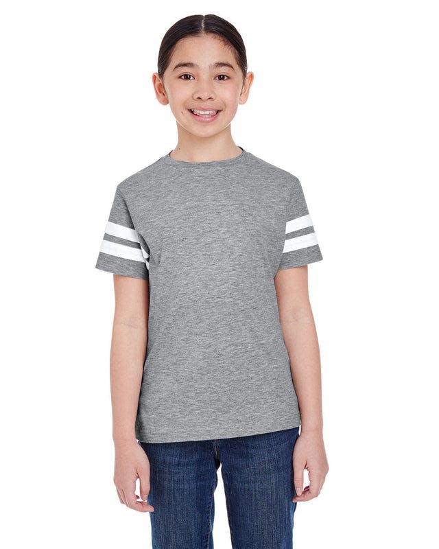 LAT 6137 Youth Football Fine Jersey T-Shirt