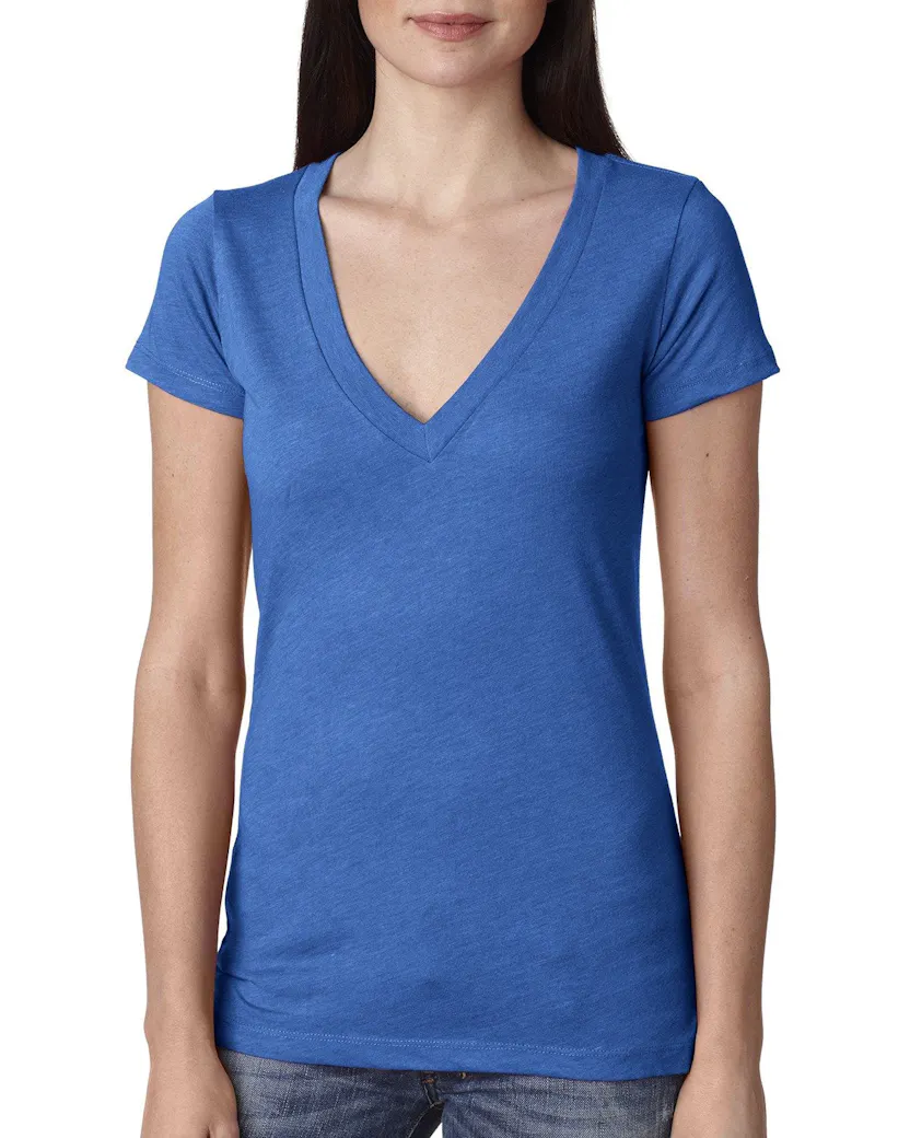Next Level 6740 Ladies' Triblend Deep V