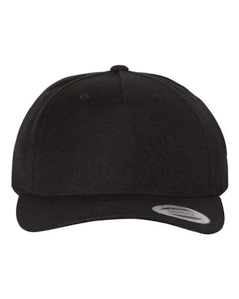 YP Classics 5789M Premium Five-Panel Curved Bill Snapback Cap