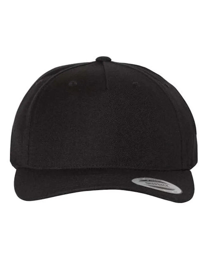 YP Classics 5789M Premium Five-Panel Curved Bill Snapback Cap