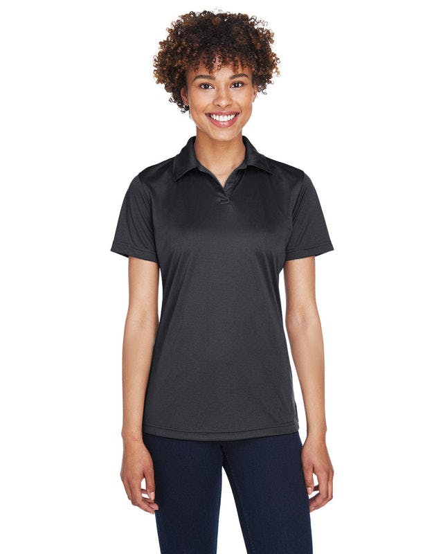 UltraClub 8425L Polo de rendimiento deportivo fresco y seco para mujer Interlock