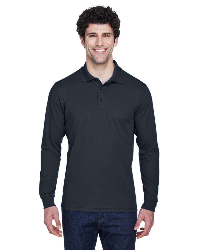 Core 365 88192T Men's Tall Pinnacle Performance Long-Sleeve Piqu Polo