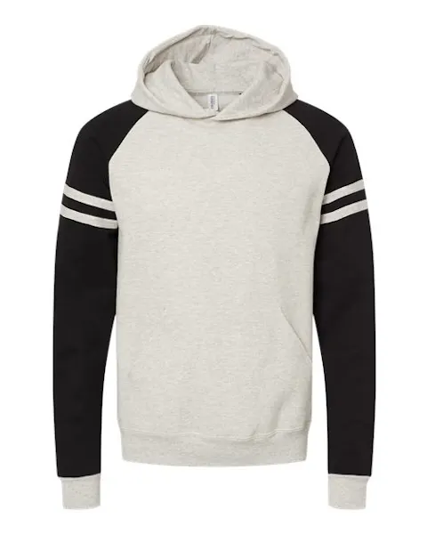 JERZEES 97CR Unisex Nublend Varsity Colorblocked Raglan Hooded Sweatshirt