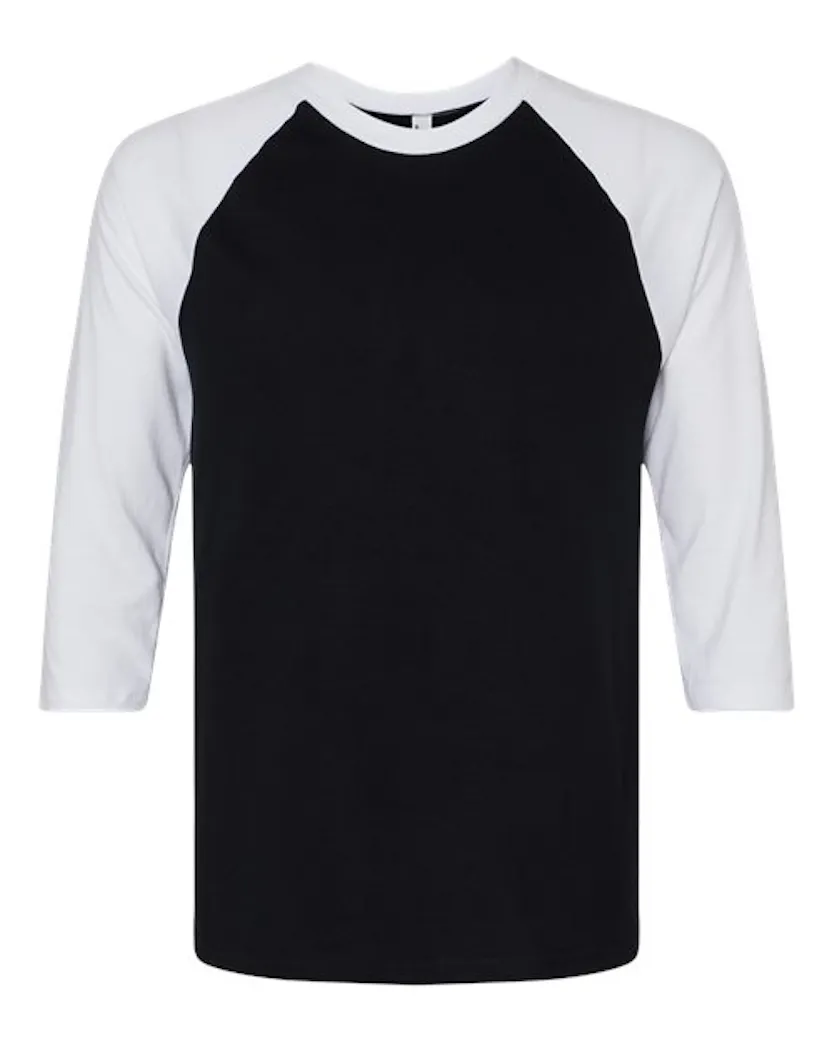 American Apparel 2003CVC Unisex CVC Three-Quarter Sleeve Tee