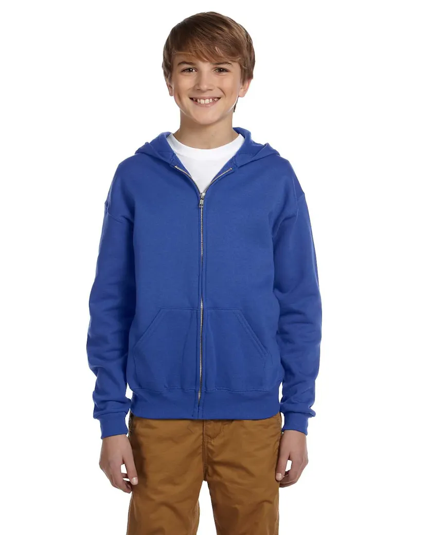 Jerzees 993B Youth NuBlend Fleece Full-Zip Hooded Sweatshirt