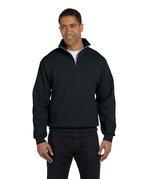 Jerzees 995M Adult NuBlend Quarter-Zip Cadet Collar Sweatshirt
