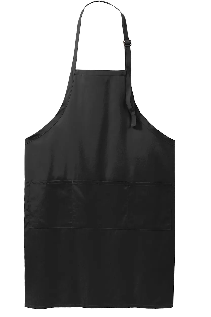Port Authority A700 Easy Care Extra Long Bib Apron with Stain Release