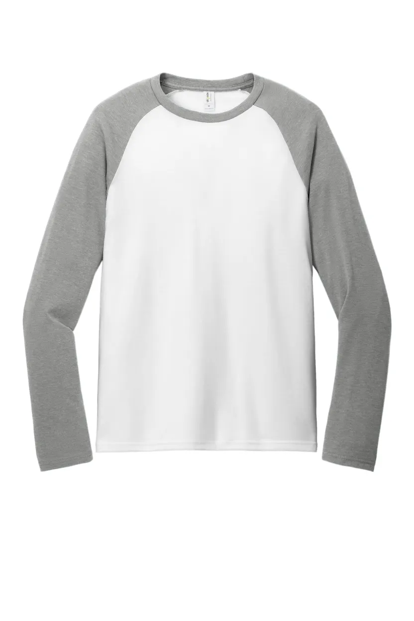 AllMade AL6009 Allmade Unisex Tri-Blend Long Sleeve Colorblock Raglan