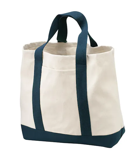 Port Authority B400 Ideal Twill Two-Tone Shopping Tote