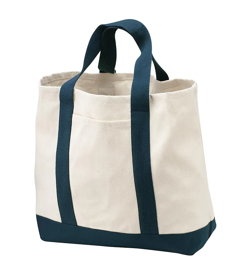 Port Authority B400 Ideal Twill Two-Tone Shopping Tote