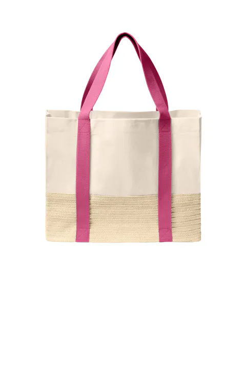 Port Authority BG450 Straw Market Tote