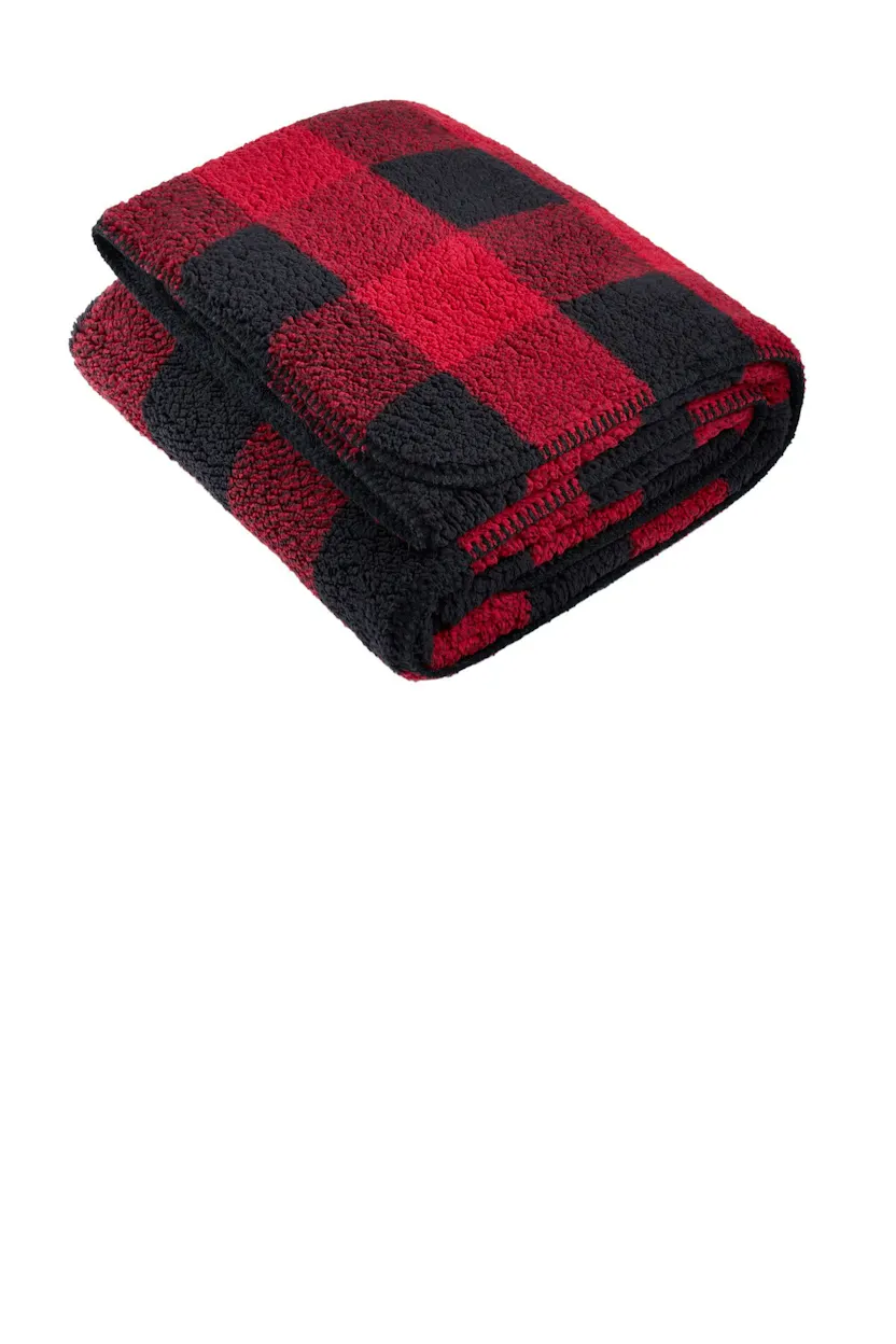 Port Authority BP48 Double-Sided Sherpa/Plush Blanket