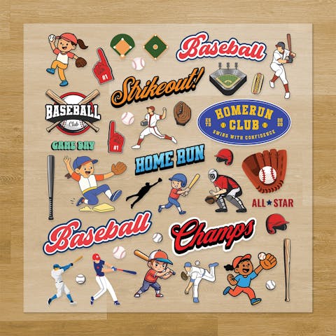 Baseball Pressables Pack