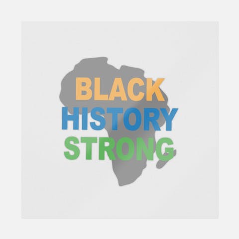 Black History Strong Map