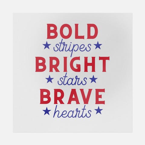 Bold Stripes Bright Stars Brave Hearts