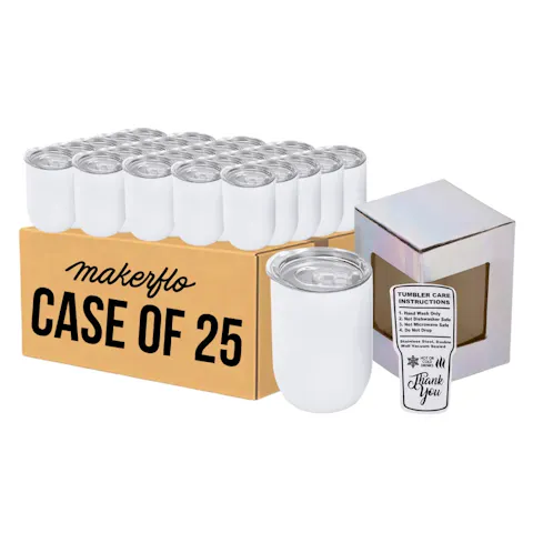 12oz Sublimation Wine Tumbler