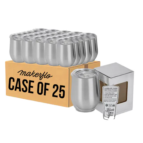 12oz Wine Tumbler (Stainless Steel)