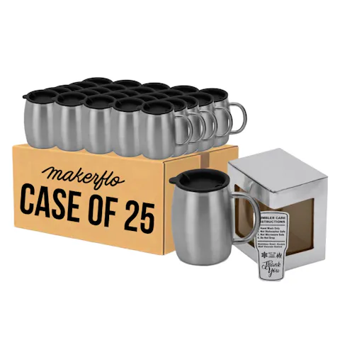 14oz Round Mug (Stainless Steel)