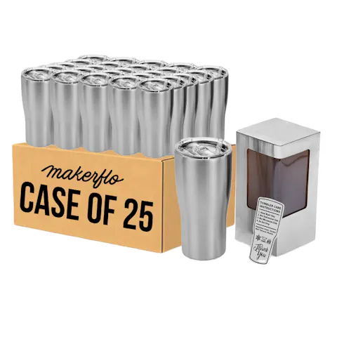 Vaso curvo de 20 oz (acero inoxidable)