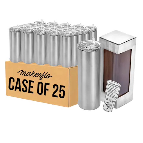 Vaso delgado de 20 oz (acero inoxidable)