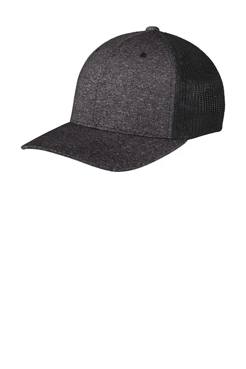 Port Authority C302 Flexfit  Melange Mesh Back Trucker Cap