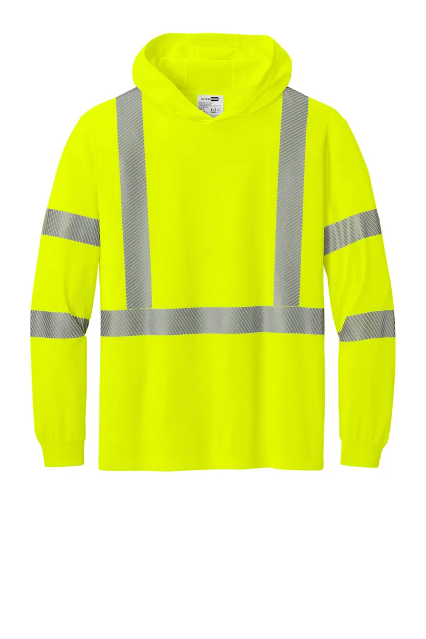 CornerStone CS208 ANSI 107 Class 3 Long Sleeve Segmented Tape Hooded Tee