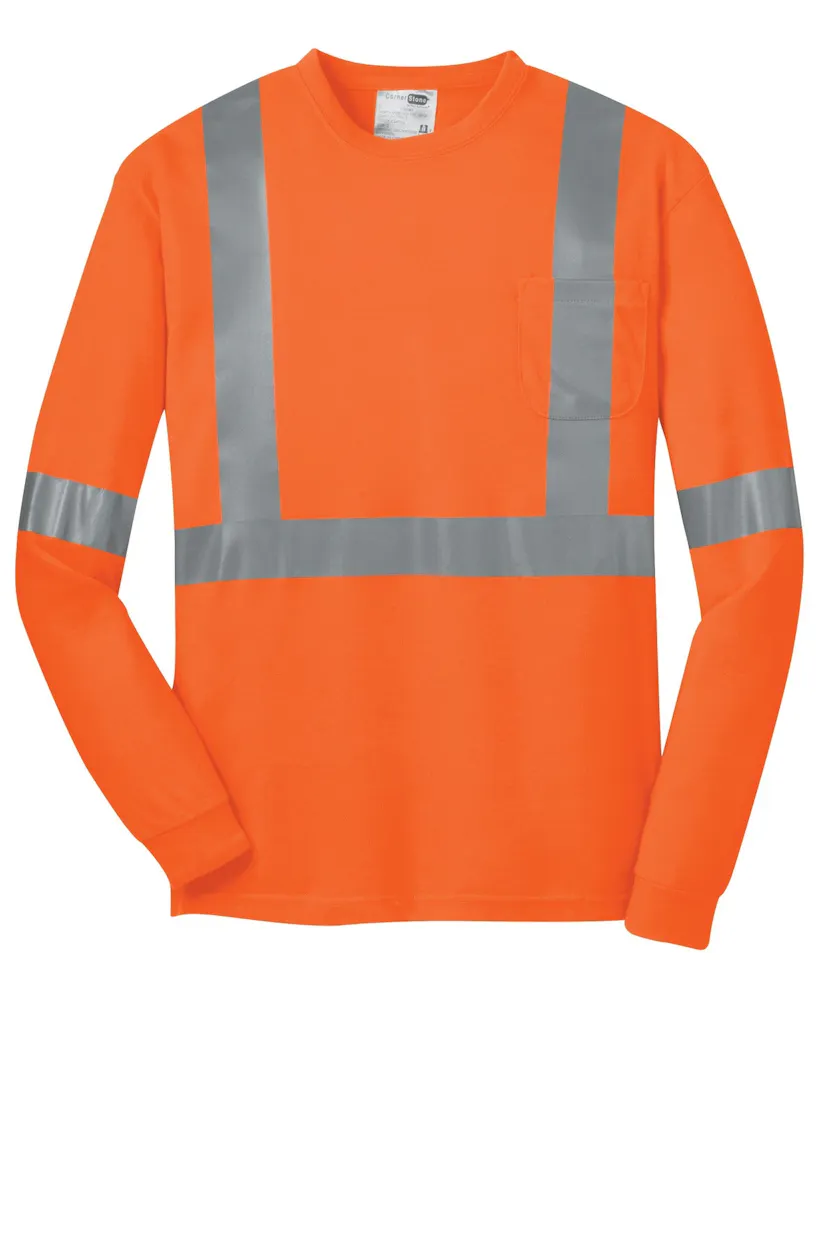 CornerStone CS401LS ANSI 107 Class 2 Long Sleeve Safety T-Shirt