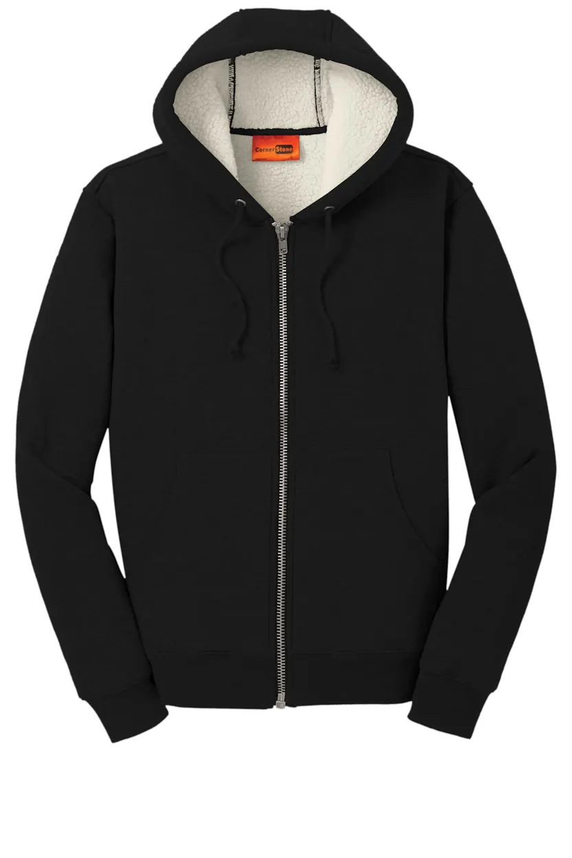 CornerStone CS625 Heavyweight Sherpa-Lined Hooded Fleece Jacket