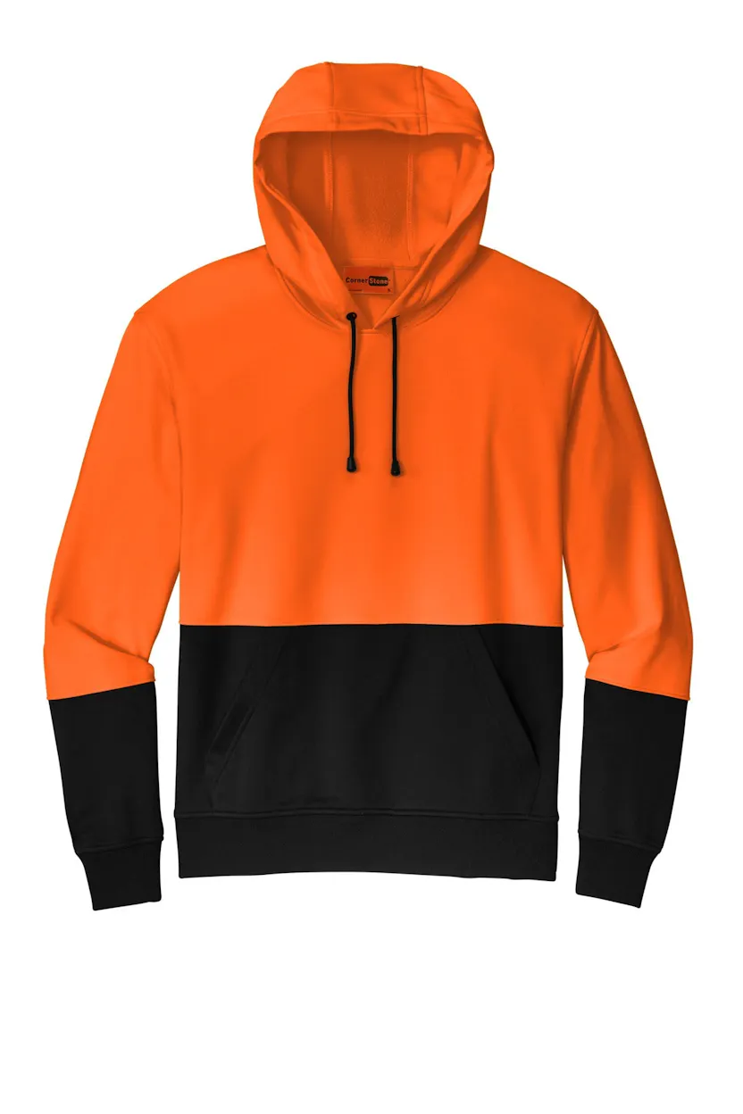 CornerStone CSF01 Enhanced Visibility Fleece Pullover Hoodie