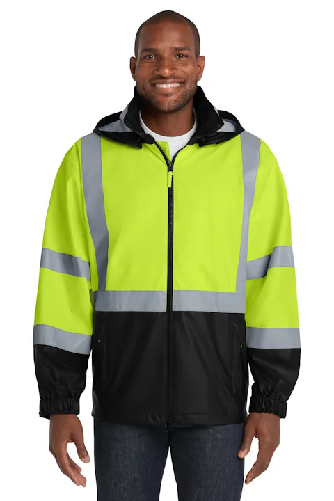 CornerStone CSJ25 ANSI 107 Class 3 Safety Windbreaker