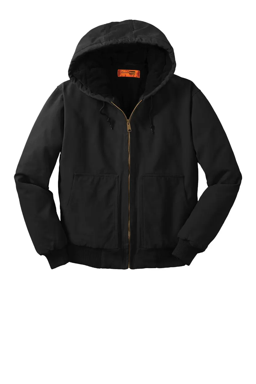 CornerStone CSJ41 Washed Duck Cloth Insulated Hooded Work Jacket